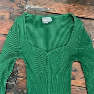 Green Midi Anthropology Sweater Dress